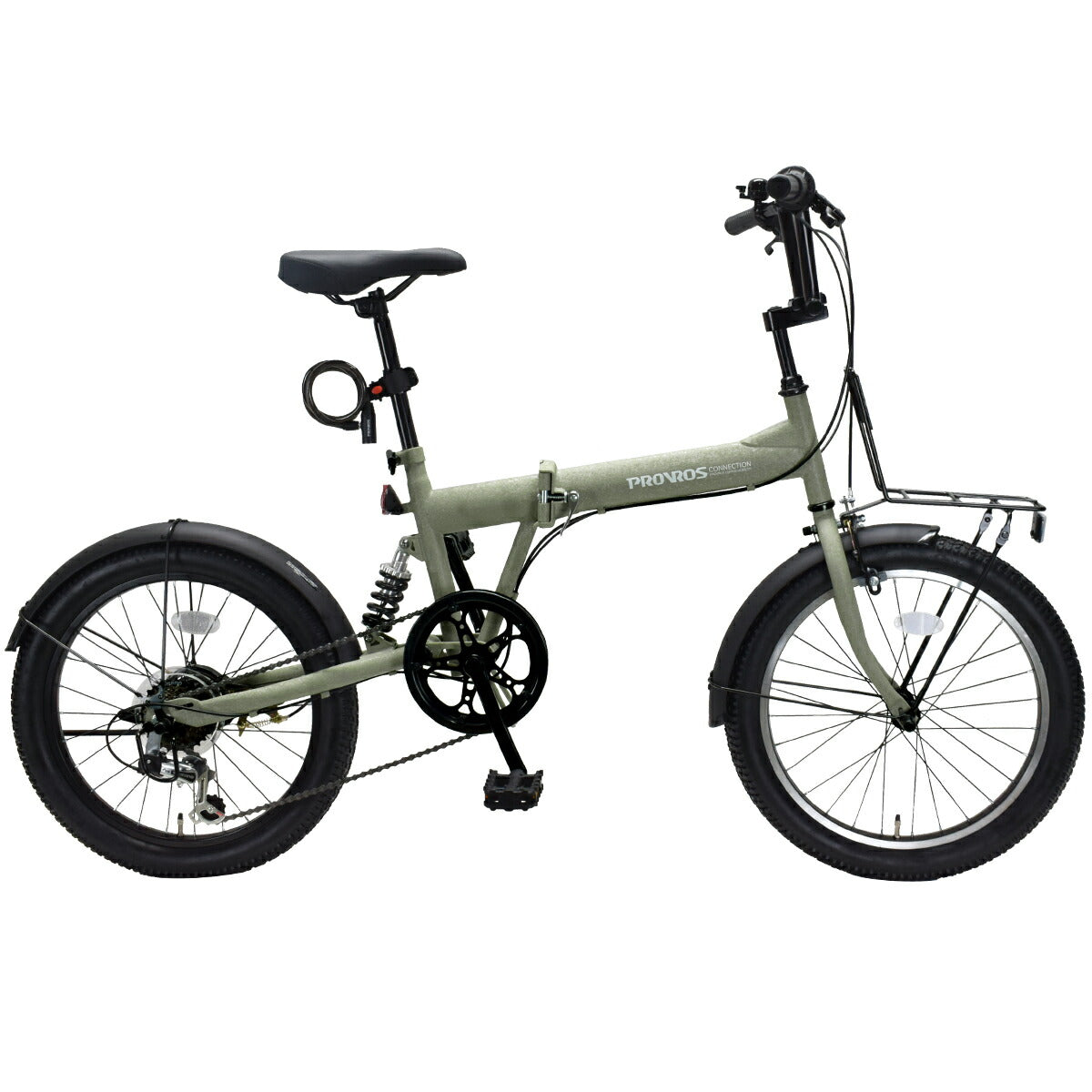 サスペンション付き折りたたみ自転車 20インチ P-S206