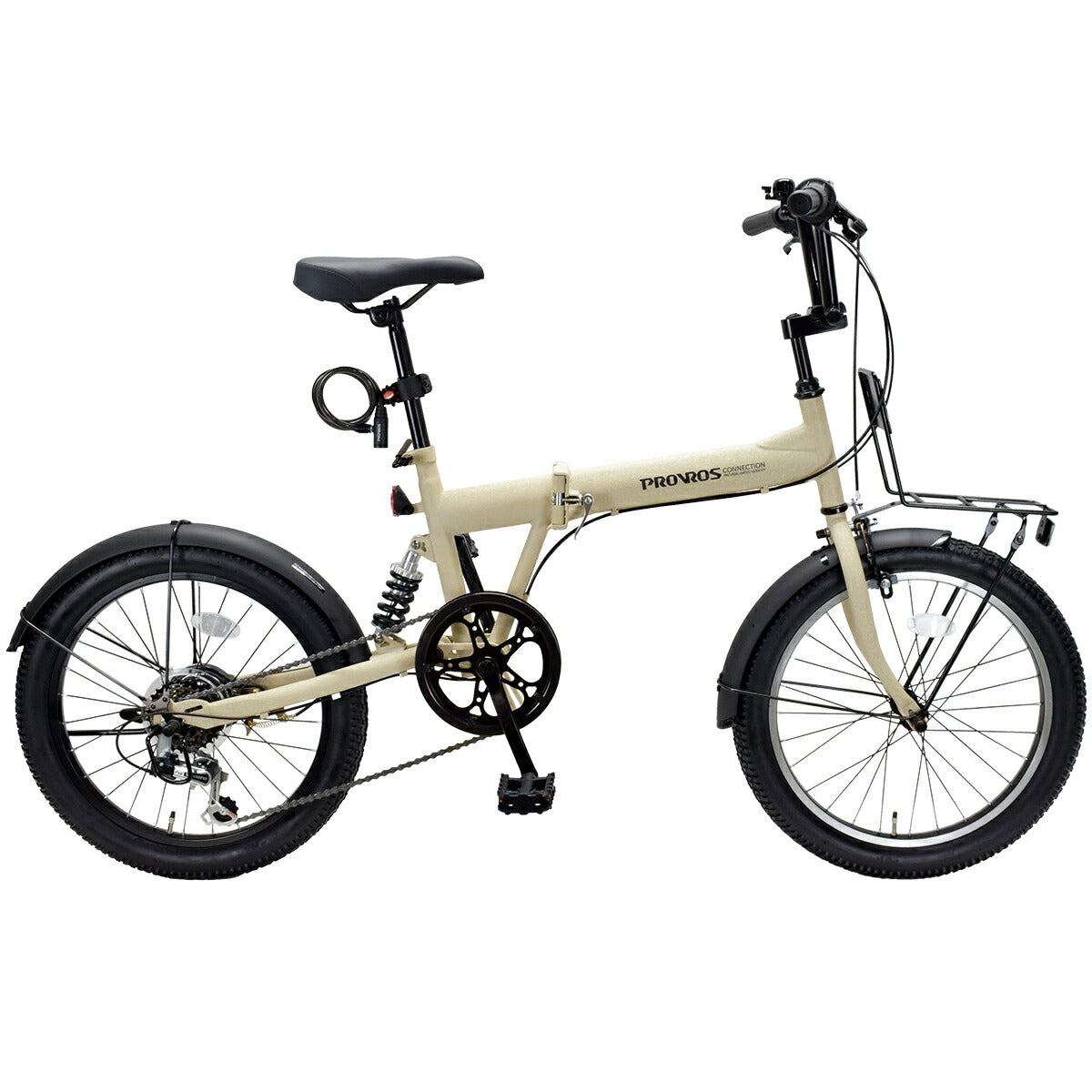 サスペンション付き折りたたみ自転車 20インチ P-S206