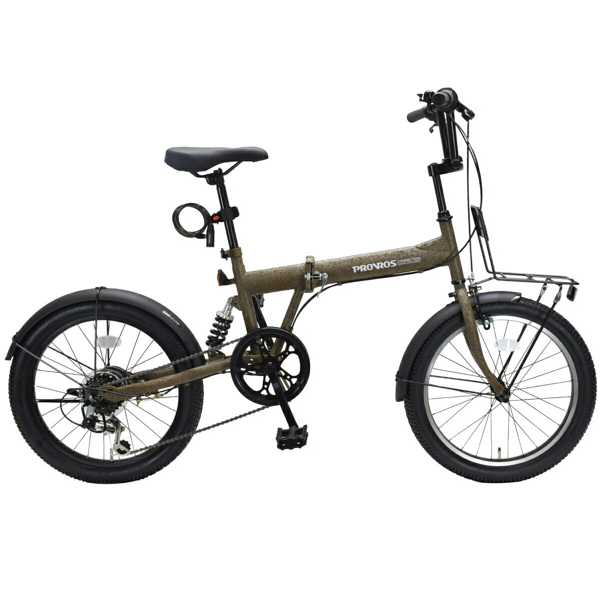 サスペンション付き折りたたみ自転車 20インチ P-S206