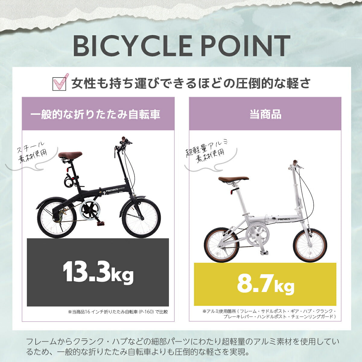 折りたたみ自転車 14インチ 超軽量 自転車 ミニベロ 輪行袋