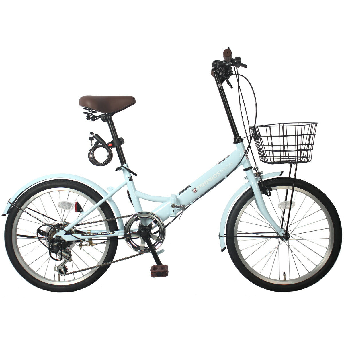 折りたたみ自転車 20インチ 自転車 軽量 安い カゴ付き ライト付