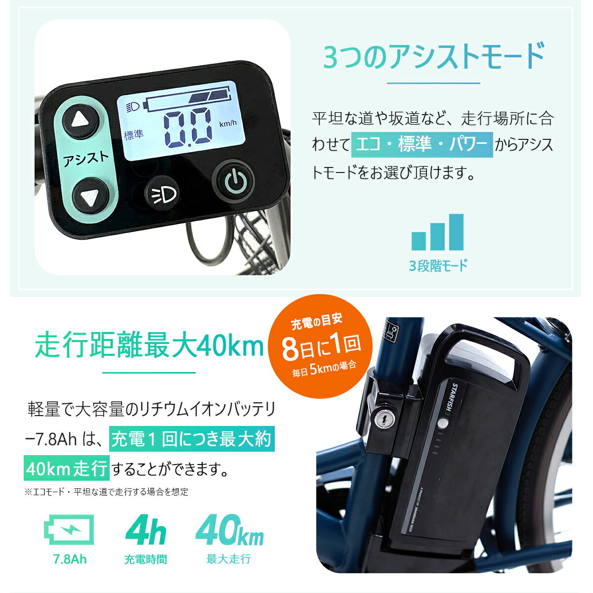 電動アシスト自転車 26インチ 折りたたみ シマノ6段変速 最大