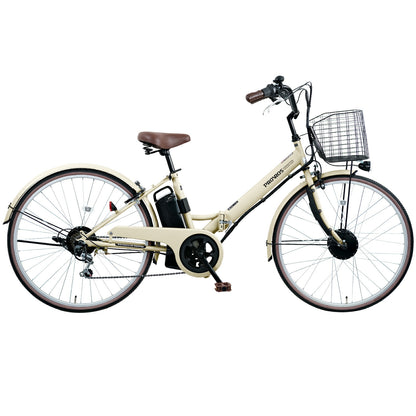 折りたたみ電動アシスト自転車26インチ P-266E