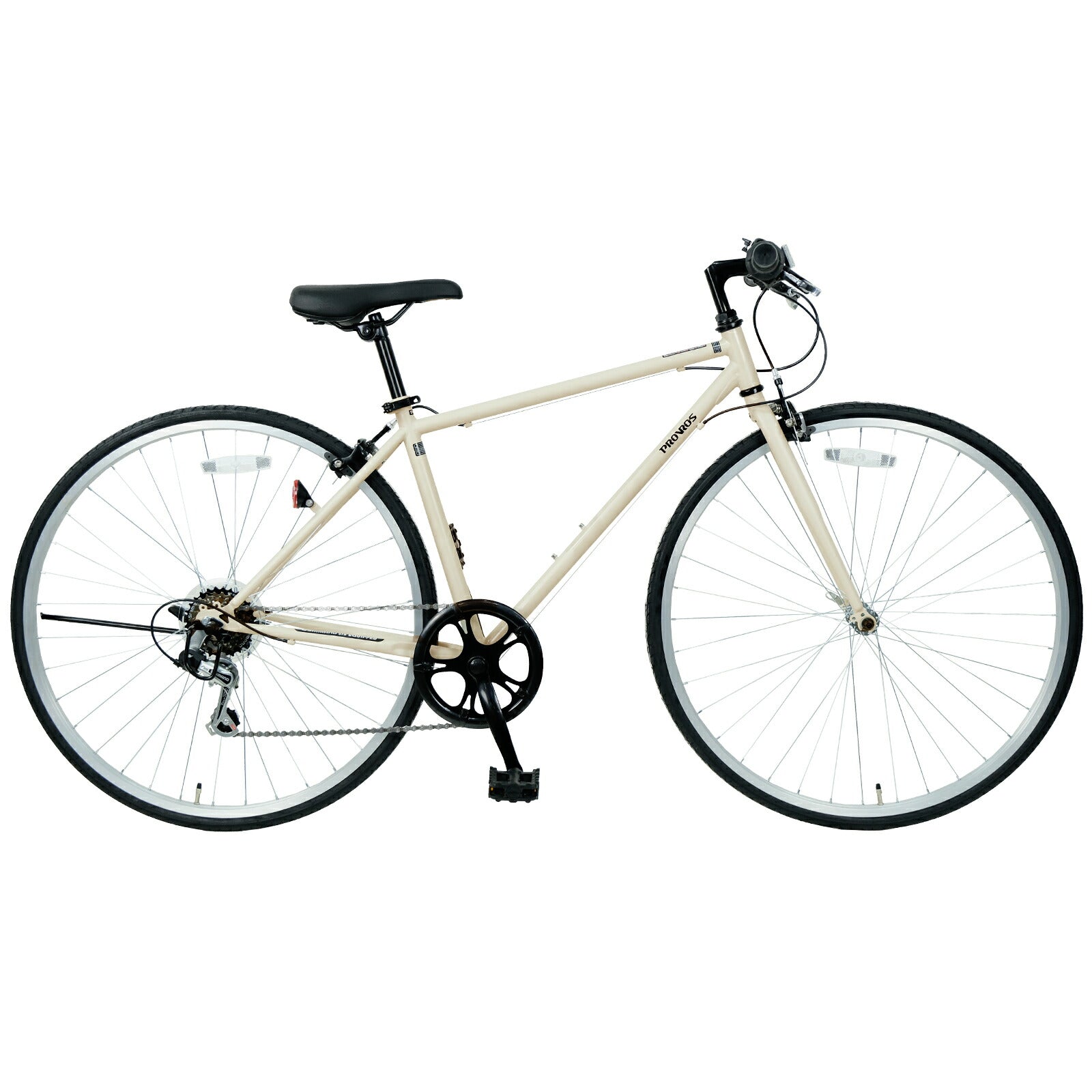 PROVROS クロスバイク 自転車 700×28C シマノ6段変速 ギア ワイヤー錠
