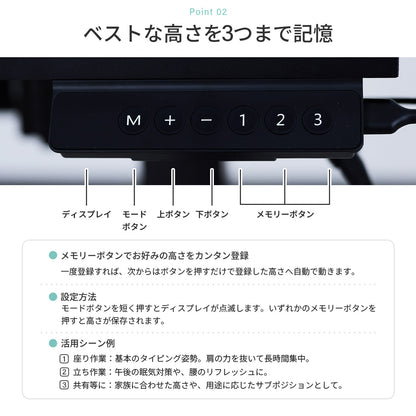 ゲーミングデスク 昇降デスク PHDGS-1460 PHDGB-1473