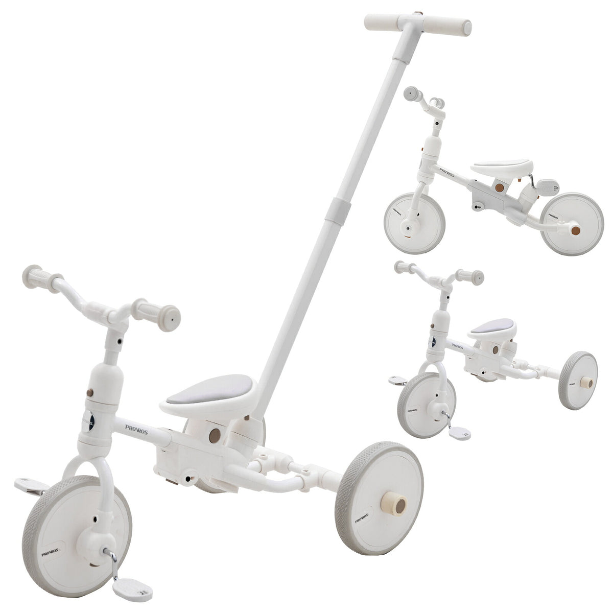 PROVROS 三輪車 二輪車 手押し棒 3in1 キッズバイク 足けりバイク 