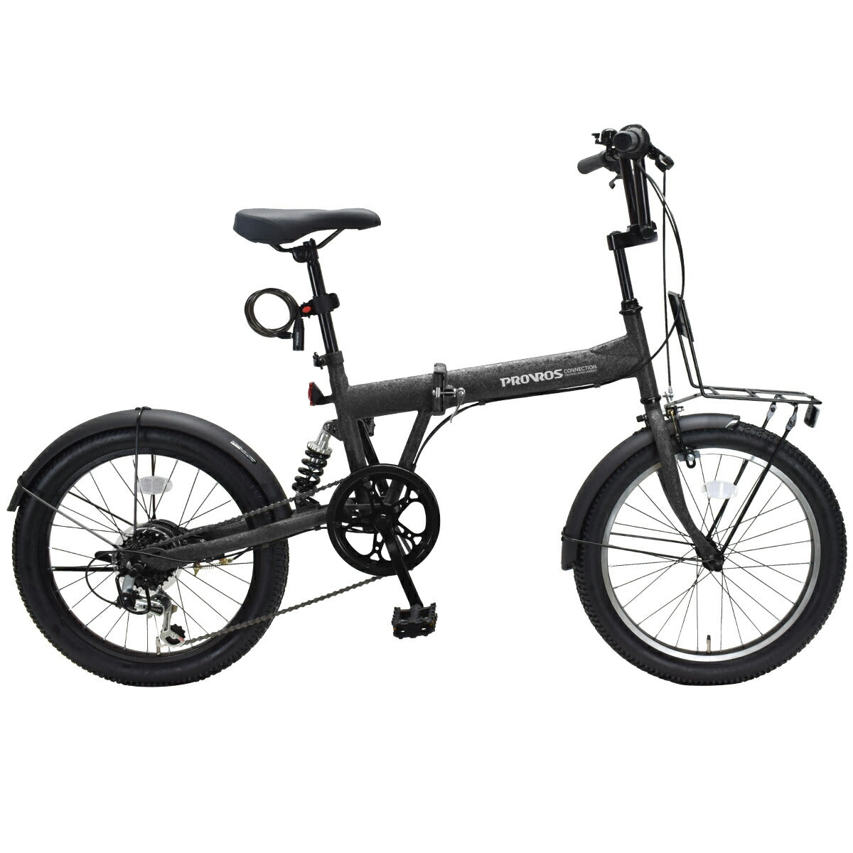 サスペンション付き折りたたみ自転車 20インチ P-S206