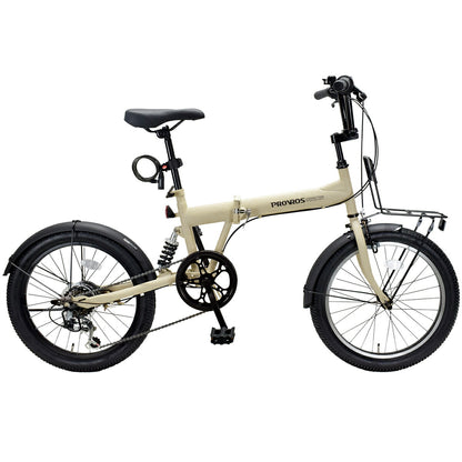 サスペンション付き折りたたみ自転車 20インチ P-S206